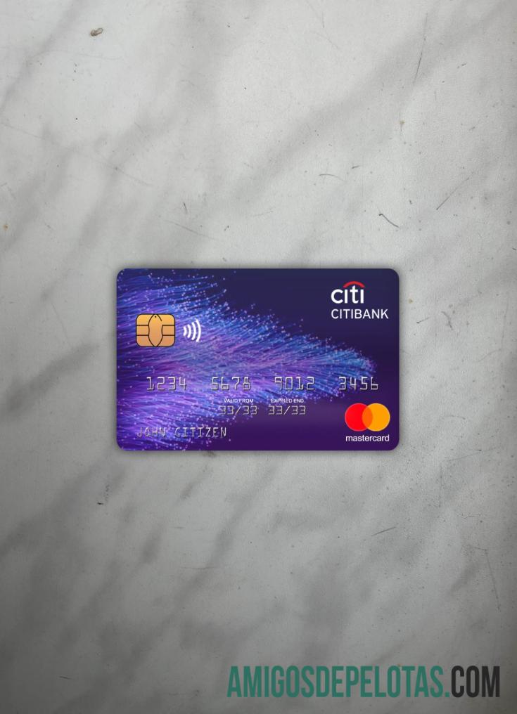 Frente Photolook do Citibank Mastercard de Hong Kong exemplo